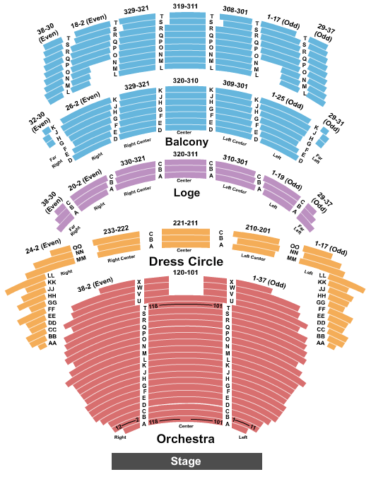 Cadillac Palace Les Miserables Seating Chart